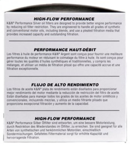 K&N Oil Filter for Ford/Lincoln/Mercury/Mazda/Chrysler/Dodge/Jeep/Cadillac/Ram 3.656in OD x 4in H K&N Engineering