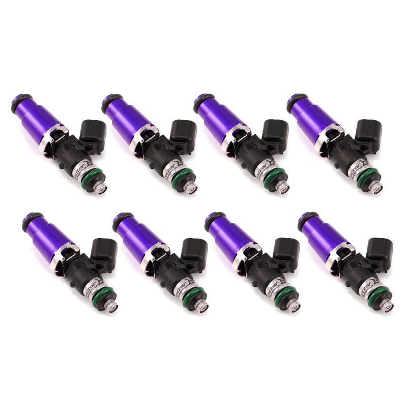 Injector Dynamics 1700cc Injectors - 60mm Length - 14mm Purple Top - 14mm Lower O-Ring (Set of 8) Injector Dynamics