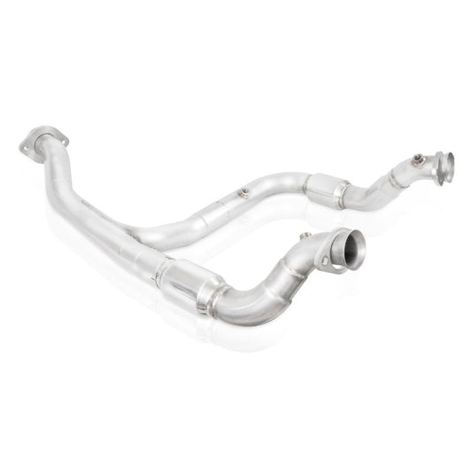 Stainless Works 2015-16 F150 2.7L Downpipe 3in High-Flow Cats Y-Pipe Factory Connection Stainless Works