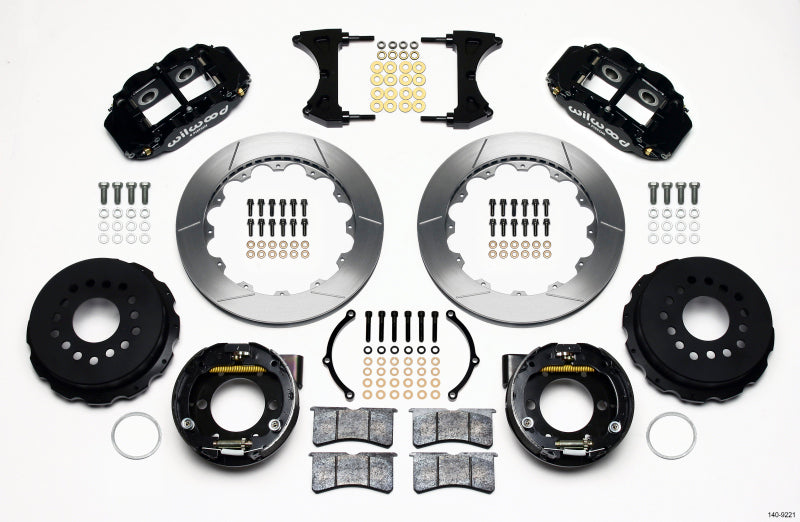 Wilwood Narrow Superlite 4R Rear P-Brk Kit 12.88in 2005-2014 Mustang Wilwood