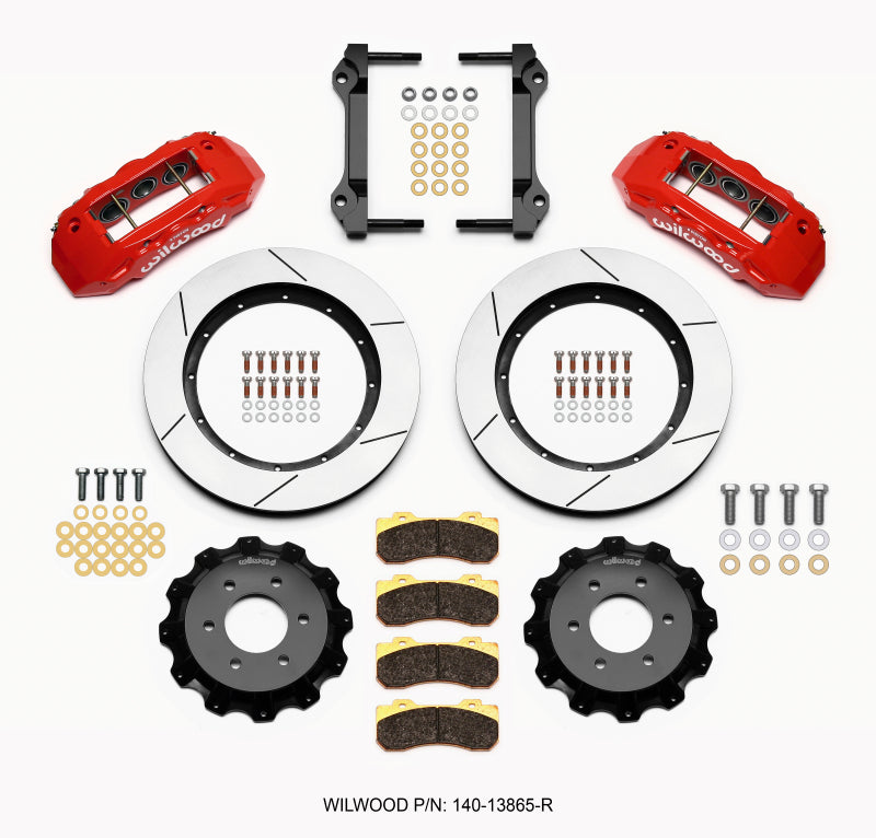 Wilwood TX6R Front Kit 15.50in Red 2010-Up Ford F150 (6 lug) Wilwood
