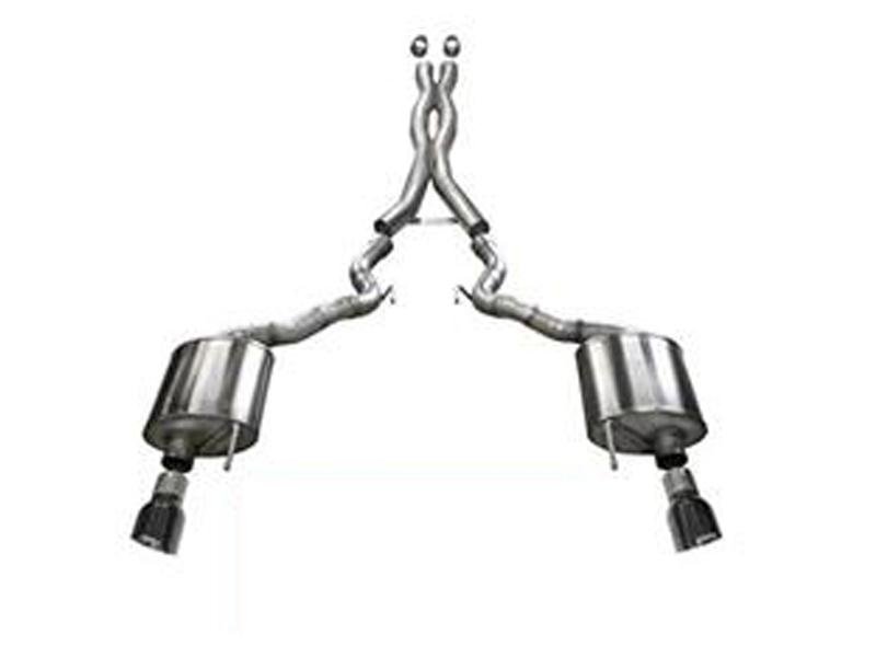 Corsa 15-16 Ford Mustang GT Convertible 5.0L V8 Sport Cat-Back Dual Rear Exit Hellhorse Performance