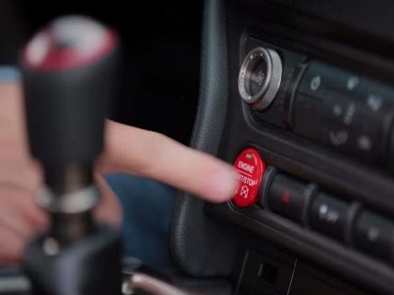 Ford Racing 15-16 Mustang Red Starter Button Installation Kit Hellhorse Performance