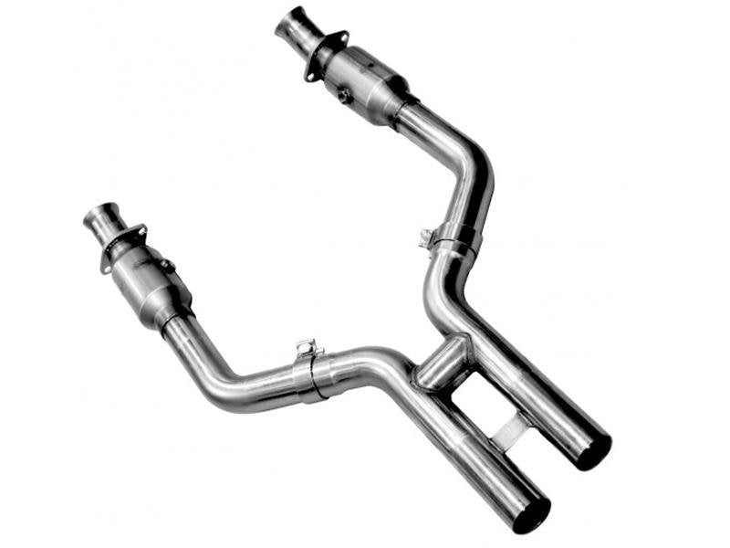 Kooks 11-14 Ford Mustang GT 5.0L 4V 3in x 2 3/4in OEM Exhaust GREEN Cat H Pipe Kooks HDR Req Hellhorse Performance