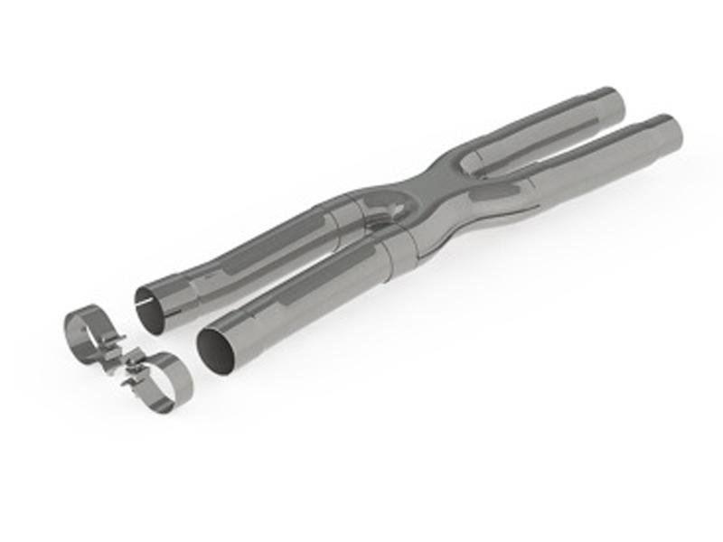 MBRP 2015+ Ford Mustang GT 2.5in Resonator Delete X-Pipe - T409 Hellhorse Performance