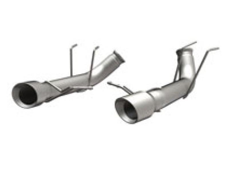 MagnaFlow 13 Ford Mustang Dual Split Rear Exit Stainless Axle-Back Cat Back Exhaust (Competition) Hellhorse Performance