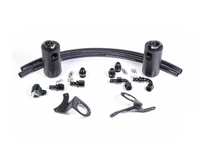 Radium Engineering 2015+ Ford Mustang GT Dual Catch Can Kit Hellhorse Performance