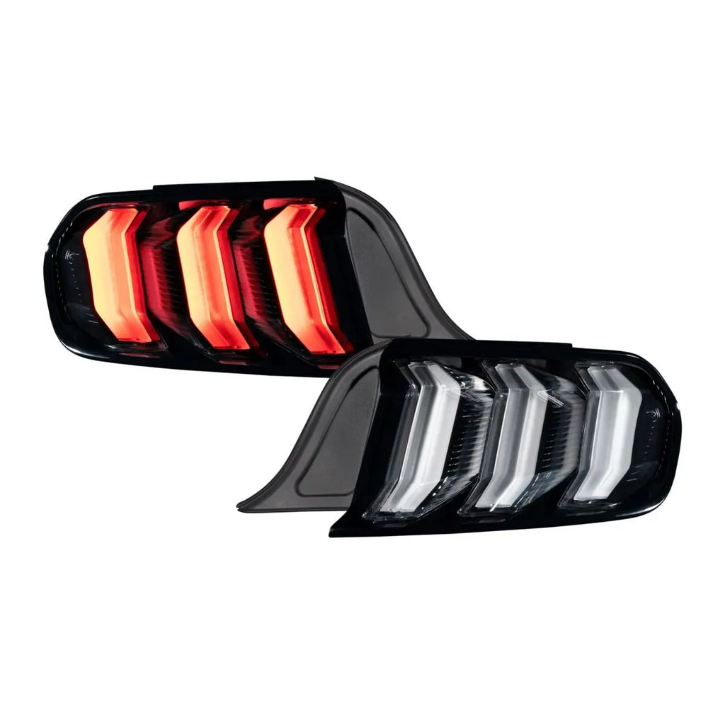 S550 Mustang Clear & Smoked Euro Tail Lamp LED Tail Light w/ Sequential Indicator(15-23 Mustang) Hellhorse Performance®