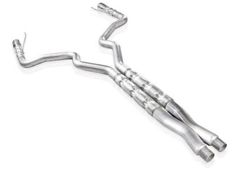 Stainless Works 2015-16 Mustang GT 3in Catback H-Pipe Retro Chambered Mufflers 2-1/2in Cores Hellhorse Performance
