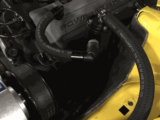 UPR Products Catch Can Procharger Dual Valve Satin (15-19 Mustang GT) Hellhorse Performance®