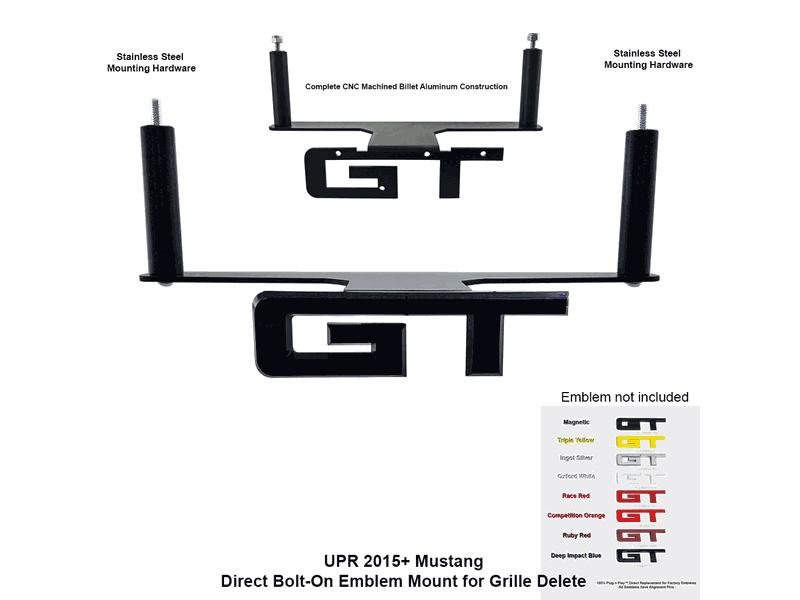 UPR Products Front Mounting Bracket Emblem (15-19 Mustang) Hellhorse Performance®