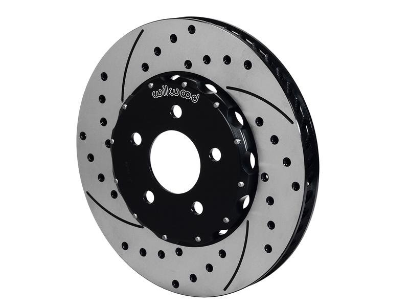 Wilwood Pro-Matrix Front Kit Drilled 05-12 Mustang GT (2pc Hat/Rtr) Hellhorse Performance