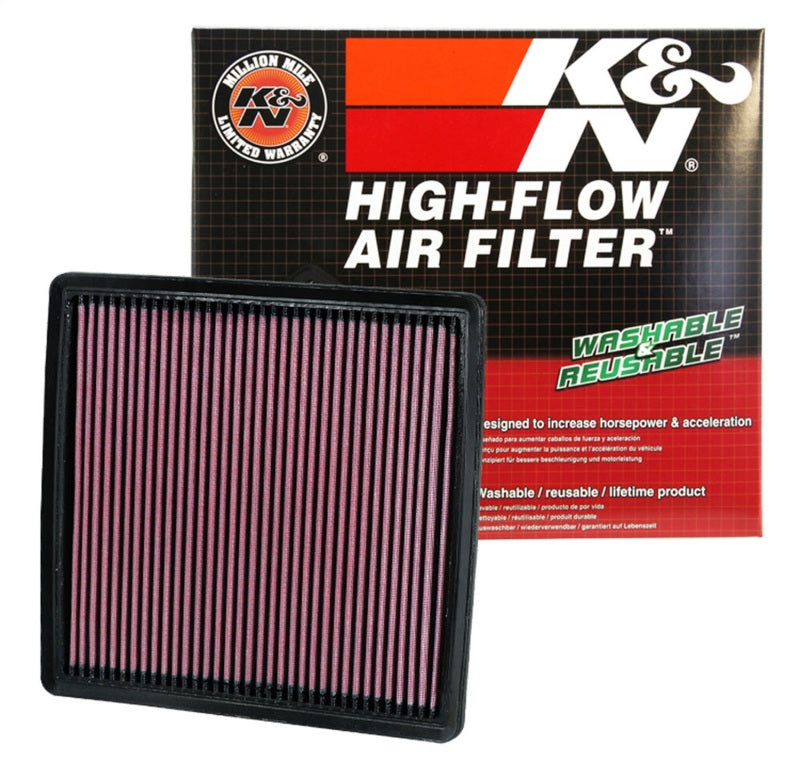 K&N 09-13 Ford F150 / 08-13 F250/F350/450/550 SD / 10-13 F150 SVT Raptor Drop In Air Filter K&N Engineering