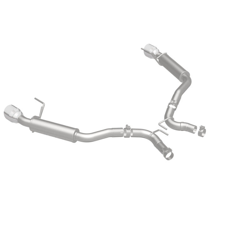 MagnaFlow Axle Back, SS, 2.5in, Competition, Dual Split Polish 4.5in Tip 2015 Ford Mustang Ecoboost Magnaflow