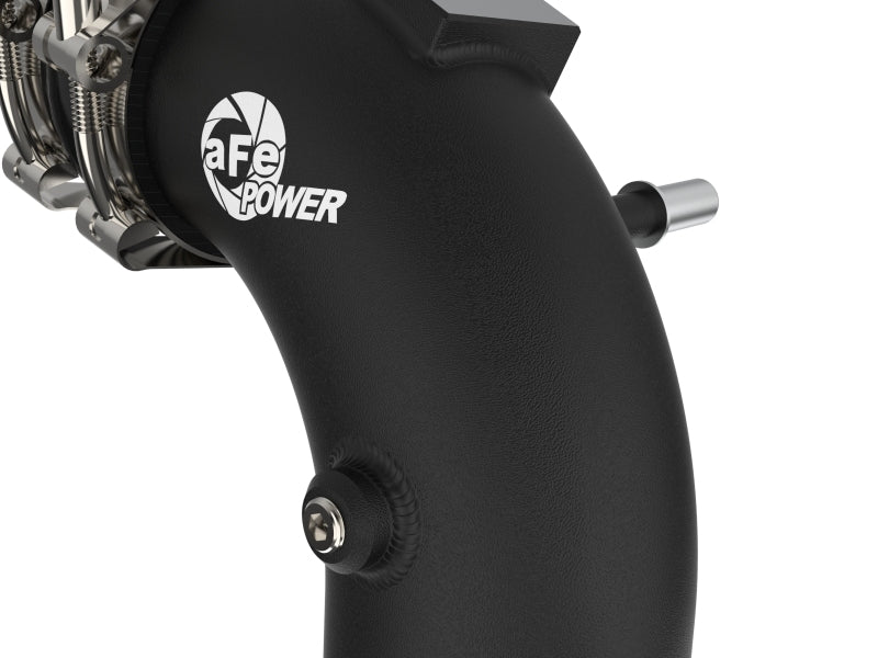 aFe BladeRunner 21-22 Ford F-150 Ecoboost V6-3.5L(tt) Aluminum Hot and Cold Charge Pipe Kit Black aFe