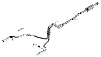 Borla F-150 2021 5.0L 4dr CC SB EC STB Lariat/KR/Platinum/LTD 3/2.25 SRE Cat-Back ATAK CHR Tips Borla