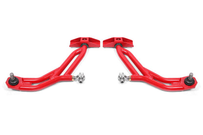 BMR 10-14 Ford Mustang Adj. Lower A-Arms Delrin/Rod End w/ 19mm STD. Ball Joint - Red BMR Suspension