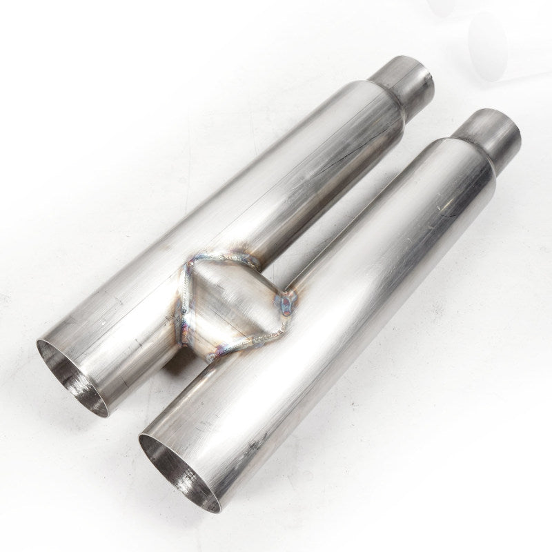 Stainless Works 2018+ Ford Mustang GT 3in Redline Series Catback H-Pipe w/Active Valves & Quad Tips Stainless Works