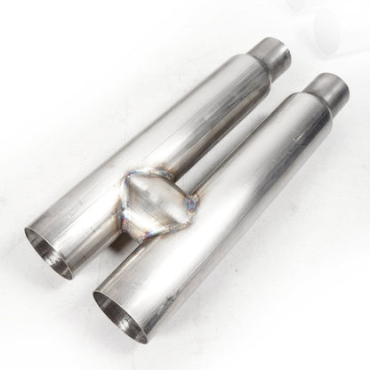 Stainless Works 2018+ Ford Mustang GT 3in Redline Series Catback H-Pipe w/Active Valves & Quad Tips Stainless Works