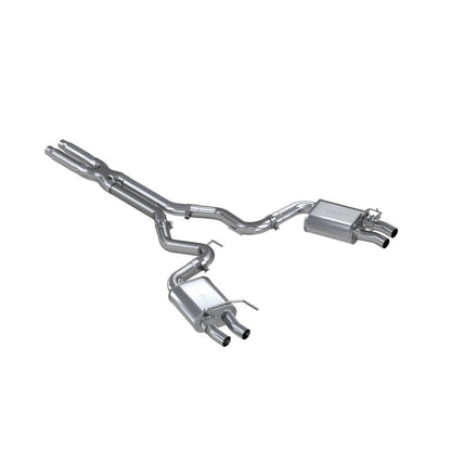 MBRP 16-20 Ford GT350/GT350R Dual Quad Split Rear Outlet 3in Cat Back T304 Exhaust MBRP