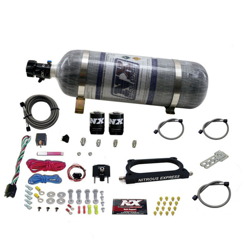 Nitrous Express 07-14 Ford Mustang GT500 Nitrous Plate Kit (50-250HP) w/Composite Bottle Nitrous Express