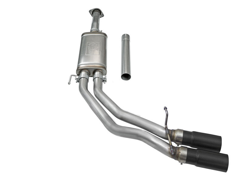 aFe Rebel Exhausts 3in SS Cat-Back 15-16 Ford F-150 EcoBoost V6 2.7/3.5L V8 5.0L w/ Black Tips aFe