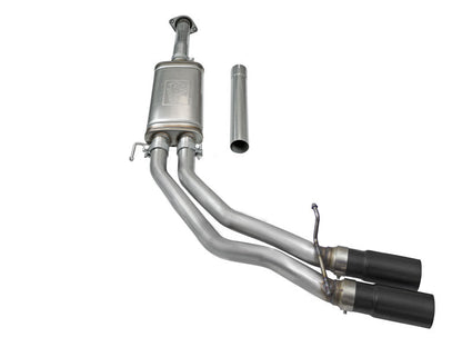 aFe Rebel Exhausts 3in SS Cat-Back 15-16 Ford F-150 EcoBoost V6 2.7/3.5L V8 5.0L w/ Black Tips aFe