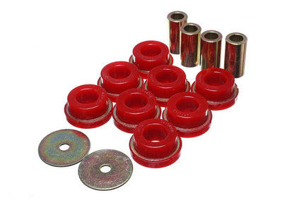 Energy Suspension 2015 Ford Mustang (Exc Cobra) Red Subframe Bushing Set Energy Suspension