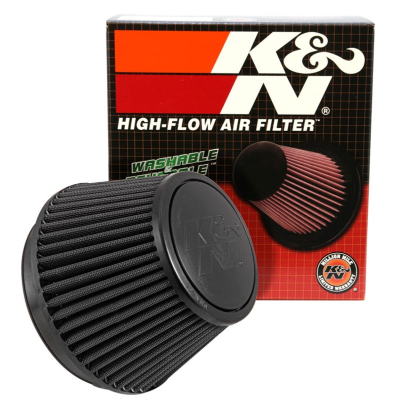 K&N Universal Rubber Filter Round Tapered 6in Flange ID x 7.5in Base OD x 5.25in Top OD x 6.75in H K&N Engineering