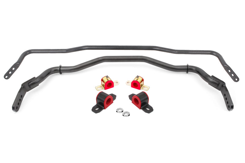 BMR 15-22 S550 Mustang Sway Bar Kit with Bushings  Front and Rear Black Hammertone BMR Suspension