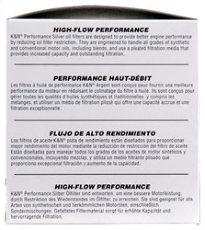 K&N Oil Filter for Ford/Lincoln/Mercury/Mazda/Chrysler/Dodge/Jeep/Cadillac/Ram 3.656in OD x 4in H K&N Engineering