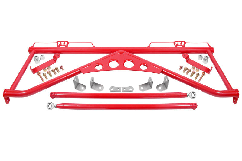 BMR 15-20 Ford Mustang Harness Bar - Red BMR Suspension