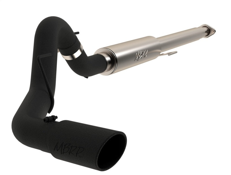 MBRP 2015 Ford F-150 2.7L / 3.5L EcoBoost 4in Cat Back Single Side Black Exhaust System MBRP