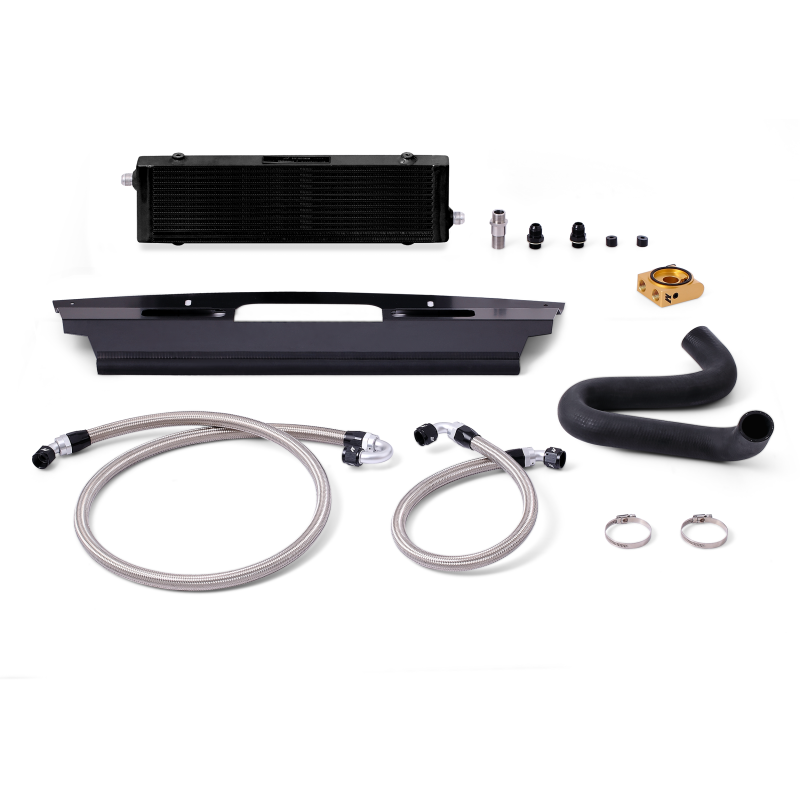 Mishimoto 2015+ Ford Mustang GT Thermostatic Oil Cooler Kit - Black Mishimoto