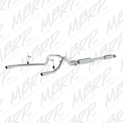 MBRP 2015 Ford F-150 5.0L 3in Cat Back Dual Split Rear Exit AL Exhaust System MBRP