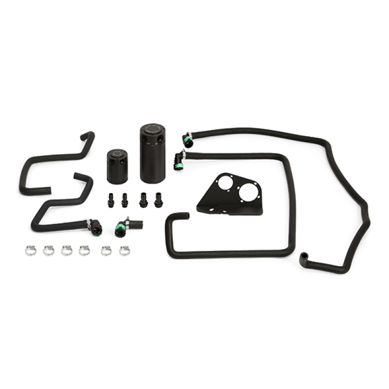 Mishimoto 15-16 Ford F-150 EcoBoost 3.5L Baffled Oil Catch Can Kit - Black Mishimoto