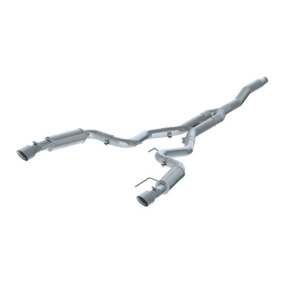 MBRP 15-18 Ford Mustang EcoBoost 2.3L T409 3in Cat Back Dual Split Rear Exit (Street Version) MBRP