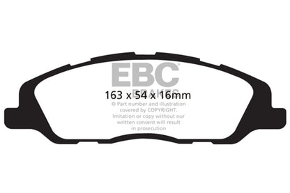 EBC 13-14 Ford Mustang 3.7 (A/T+Performance Pkg) Redstuff Front Brake Pads EBC