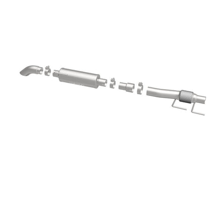 MagnaFlow Cat-Back, SS, 2.5/3in, Turn Down In Front Rear Tire 2015 Ford F150 2.7L V6T Ext Cab Magnaflow