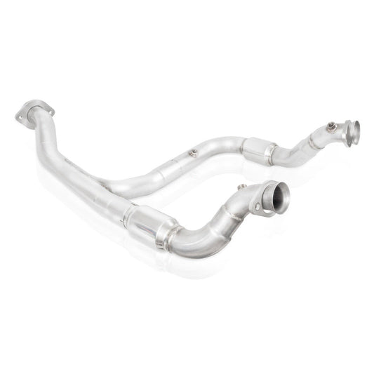 Stainless Works 2015-16 F150 2.7L Downpipe 3in High-Flow Cats Y-Pipe Factory Connection Stainless Works