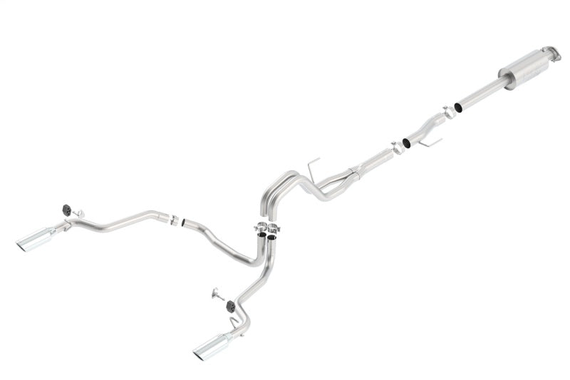 Borla 15-16 Ford F-150 3.5L EcoBoost Ext. Cab Std. Bed Catback Exhaust ATAK Single Split Rear Exit Borla