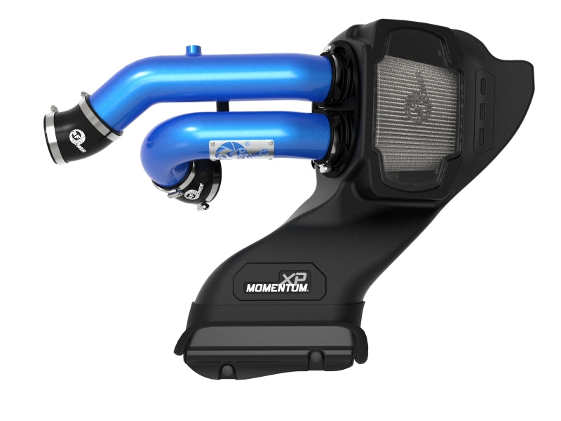 aFe 21-22 Ford F-150 Raptor V6-3.5L(tt) Momentum XP Cold Air Intake System Blue w/ Pro Dry S Filter aFe