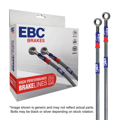 EBC 2015+ Ford Mustang (6th Gen) 2.3T w/Performance Package Stainless Steel Brake Line Kit EBC