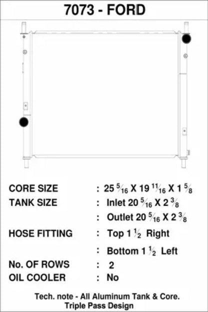 CSF 2015+ Ford Mustang GT 5.0L Radiator CSF