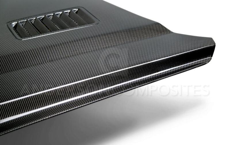 Anderson Composites 15-17 Ford Mustang (Excl. GT350/GT350R) Super Snake Double Sided Hood Anderson Composites