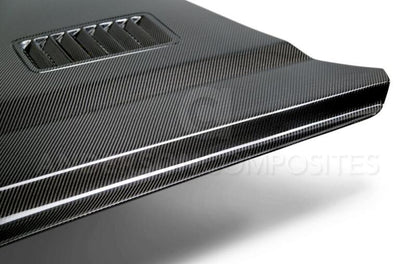 Anderson Composites 15-17 Ford Mustang (Excl. GT350/GT350R) Super Snake Double Sided Hood Anderson Composites