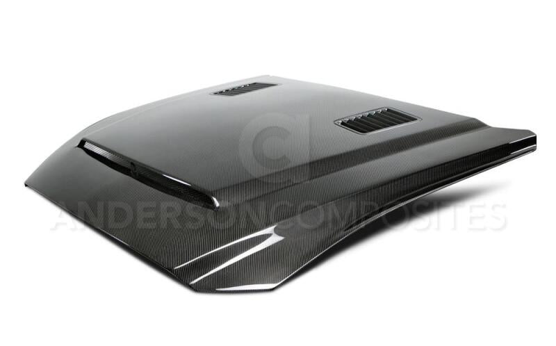 Anderson Composites 15-17 Ford Mustang (Excl. GT350/GT350R) Super Snake Double Sided Hood Anderson Composites