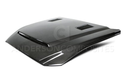 Anderson Composites 15-17 Ford Mustang (Excl. GT350/GT350R) Super Snake Double Sided Hood Anderson Composites