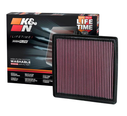 K&N 09-13 Ford F150 / 08-13 F250/F350/450/550 SD / 10-13 F150 SVT Raptor Drop In Air Filter K&N Engineering
