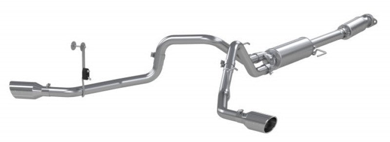 MBRP 2021+ Ford F150 2.7L/3.5L/5.0L 3in Aluminized Steel Cat-Back 2.5in Dual Split Side Exhaust MBRP